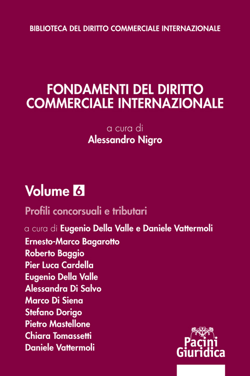 Fondamenti del diritto commerciale internazionale - Volume 6