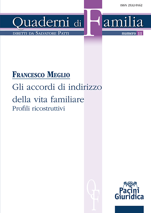 Gli accordi di indirizzo della vita familiare