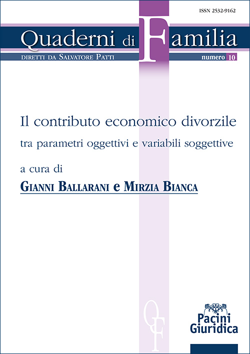 Il contributo economico divorzile