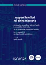 I rapporti familiari nel diritto tributario