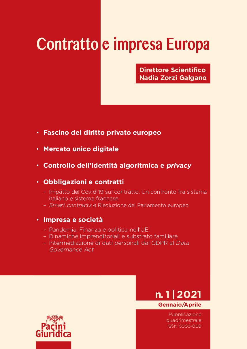 Contratto e impresa Europa